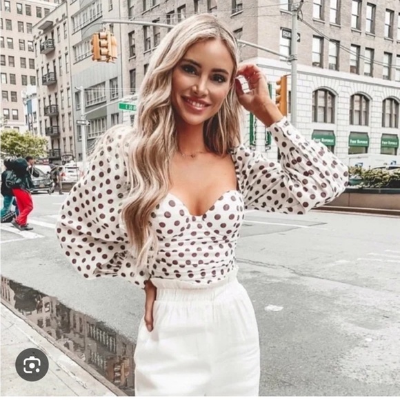 MAJORELLE Emily Polka Dot Blouse - Picture 12 of 12